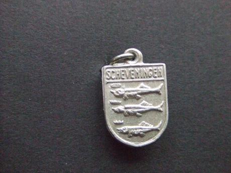 Scheveningen stadswapen logo zilverkleurige hanger,speldje